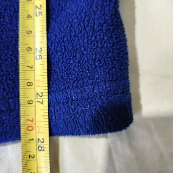 Tommy Hilfiger Fleece Sweater 1/4 Zip Colorblock Blue Red Grey Pullover - Picture 7 of 10